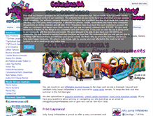 Tablet Screenshot of jollyjumpinflatables.com